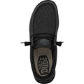HEYDUDE Wally Sox Scarpe Da Barca In Micro Camoscio Nero Totale Da Uomo