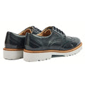 Pod Kortney Scarpe Brogue In Vernice Blu Scuro Da Donna In Pelle