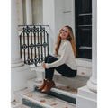 Hush Puppies Edith Stivali In Pelle Da Donna Color Cammello.
