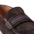 Base London Drum Scarpe Da Uomo In Pelle Marrone Bruciata