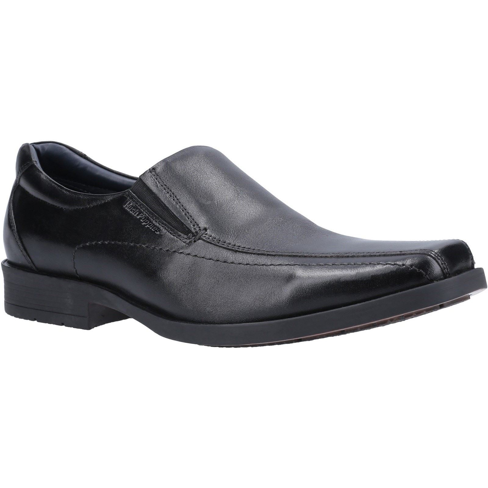 Hush Puppies Brody Scarpe Slip-On Nere In Pelle Da Uomo