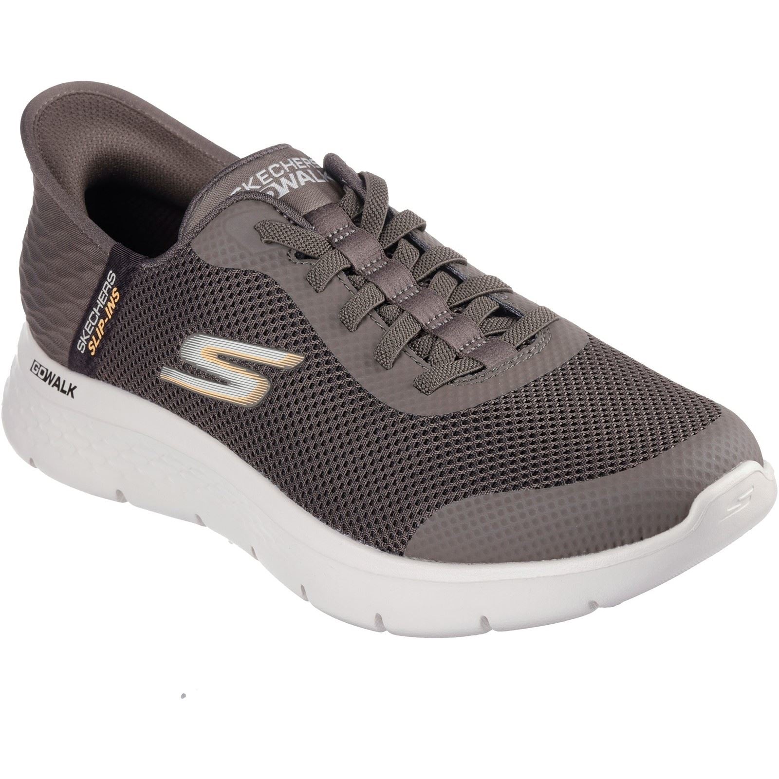 Skechers GO WALK Flex Hands Up Scarpe Da Ginnastica Marroni Da Uomo
