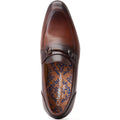 Base London Russo Scarpe Da Uomo In Pelle Marrone Bruciata