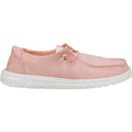 HEYDUDE Wendy Canvas Mocassini Rosa Da Donna Al 100% In Cotone