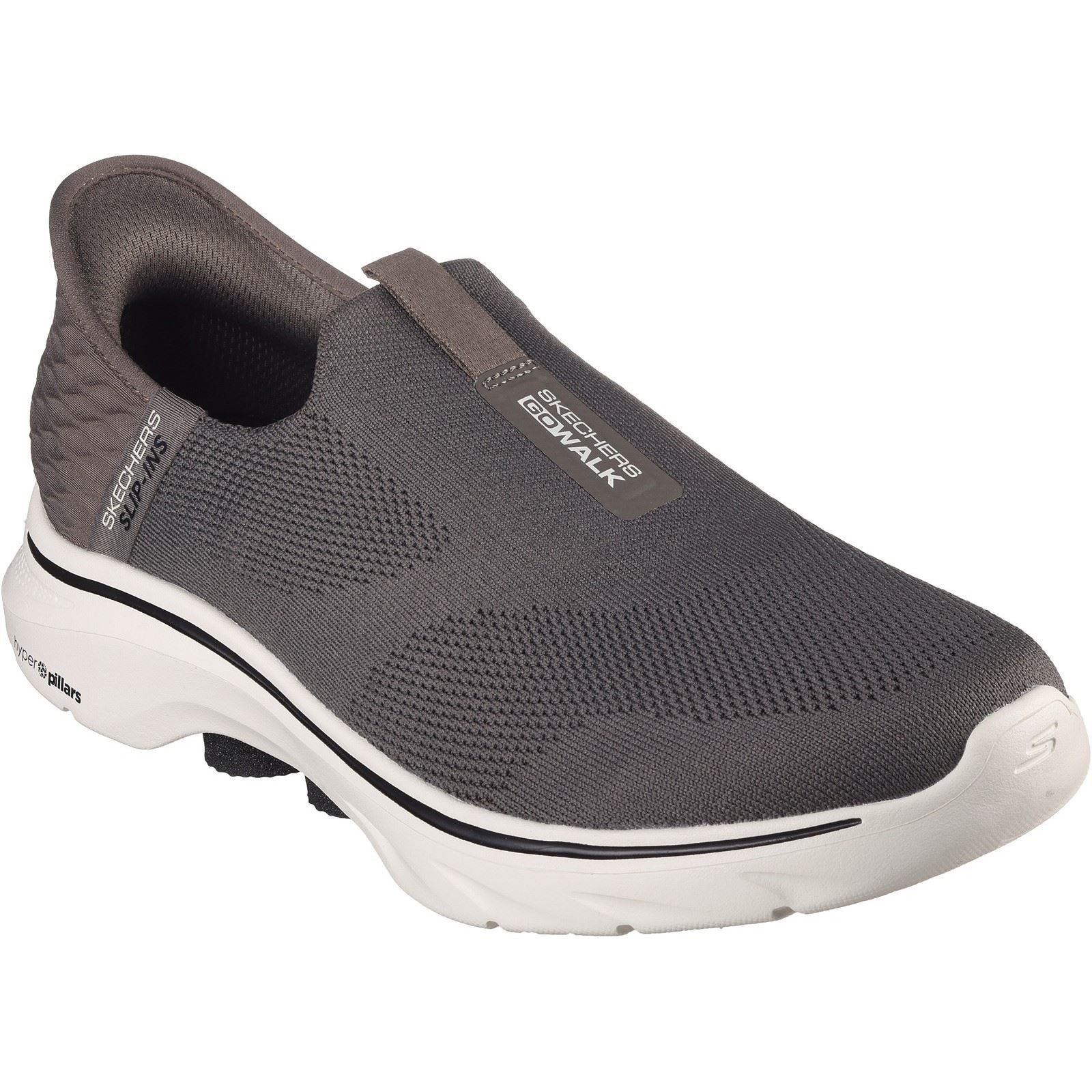 Skechers Skechers GO WALK 7 Easy On 2 Scarpe Da Ginnastica Marroni In Mesh Da Uomo