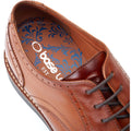 Base London Joe Scarpe Brogue In Pelle Color Tan Bruciato Da Uomo