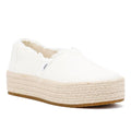 TOMS Valencia Scarpe Espadrillas Bianche Da Donna In Tela