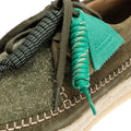 Pompeii Weaver Scarpe In Camoscio Verdi Da Uomo Con Lacci