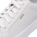 Boss Belwar Tennis Tumble Sneakers Bianche Da Uomo In Pelle
