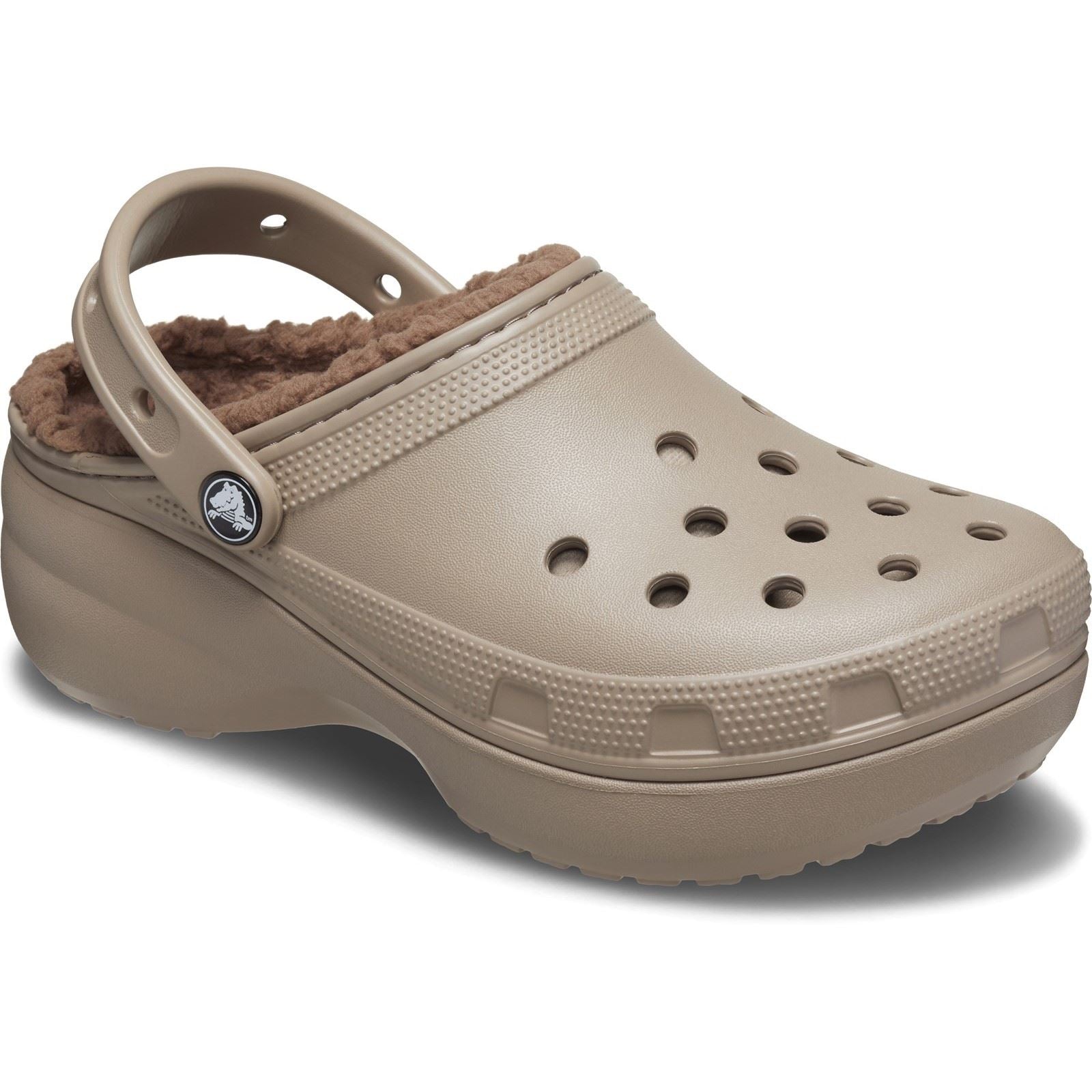 Crocs Classic Platform Lined Ciabatte In Termoplastica Da Donna Con Motivo A Fungo