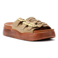 Desert Fleur Gypsum Sandali Beige In Camoscio Da Donna
