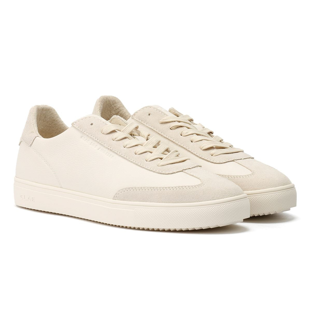 Clae Deane Sneakers Bianche In Pelle Da Uomo