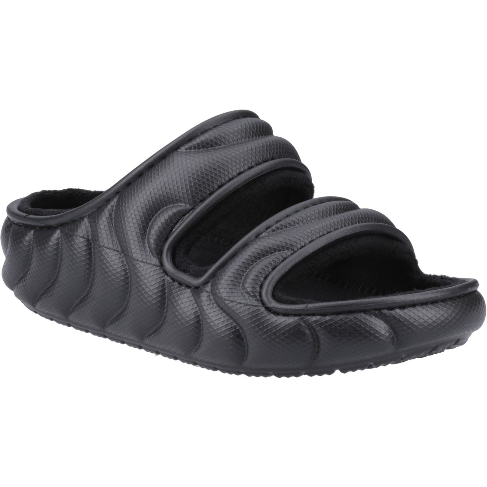 Crocs Classic Cozzzy Overpuff Sandali Neri Da Donna In Termoplastica