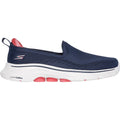 Skechers GO WALK 7 Vina Scarpe Da Ginnastica Da Donna In Tessuto Blu Navy/Corallo