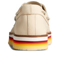 Sperry Authentic Original Stacked Scarpe Da Barca In Pelle Per Donna Color Avorio