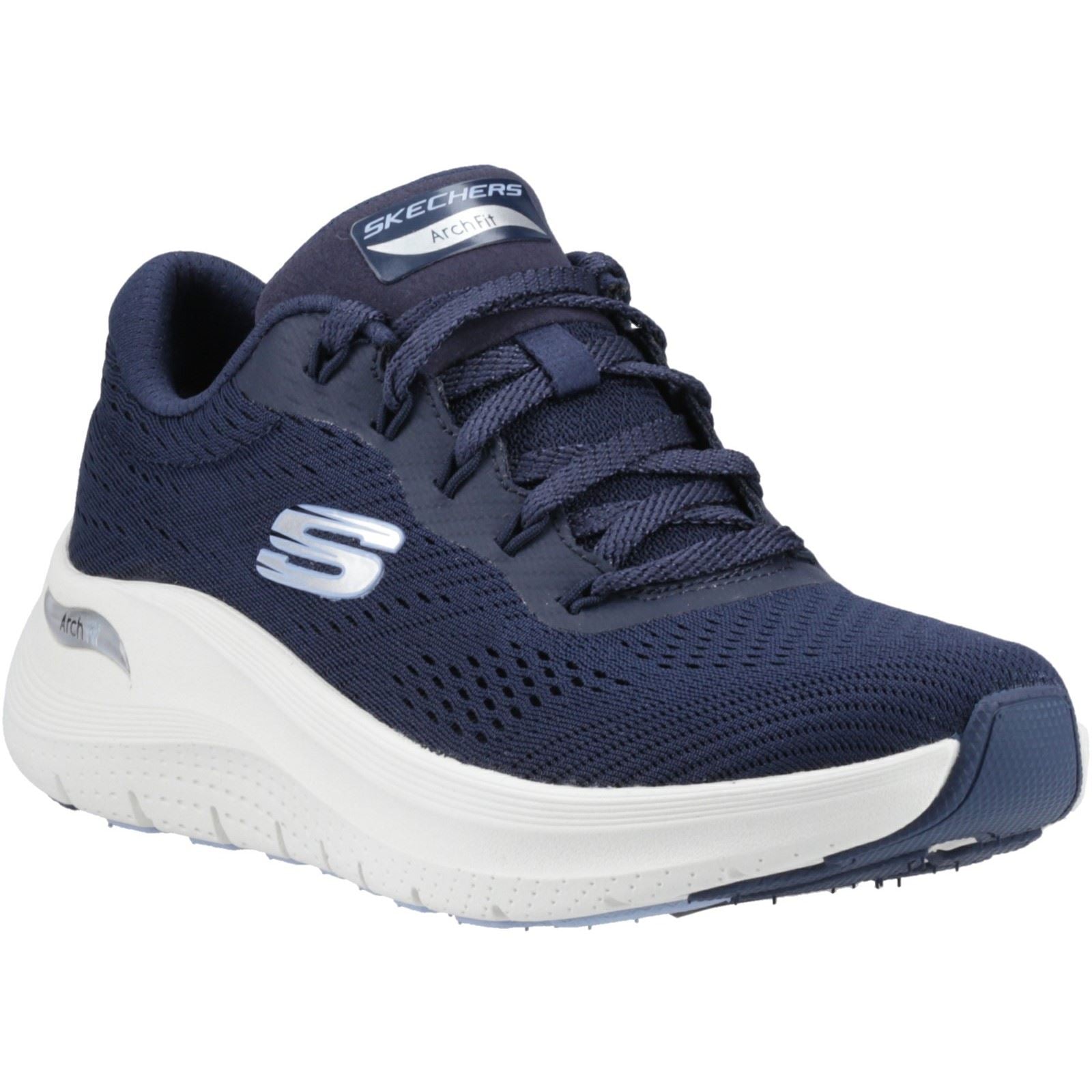 Skechers Arch Fit 2.0 Big League Sneakers Da Donna In Tessuto Blu Scuro