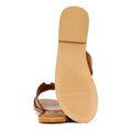 Tower London Cut Out Ciabatte Da Donna In Pelle Marrone