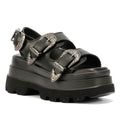 Buffalo Jupiter Ari West Sandali Neri Da Donna