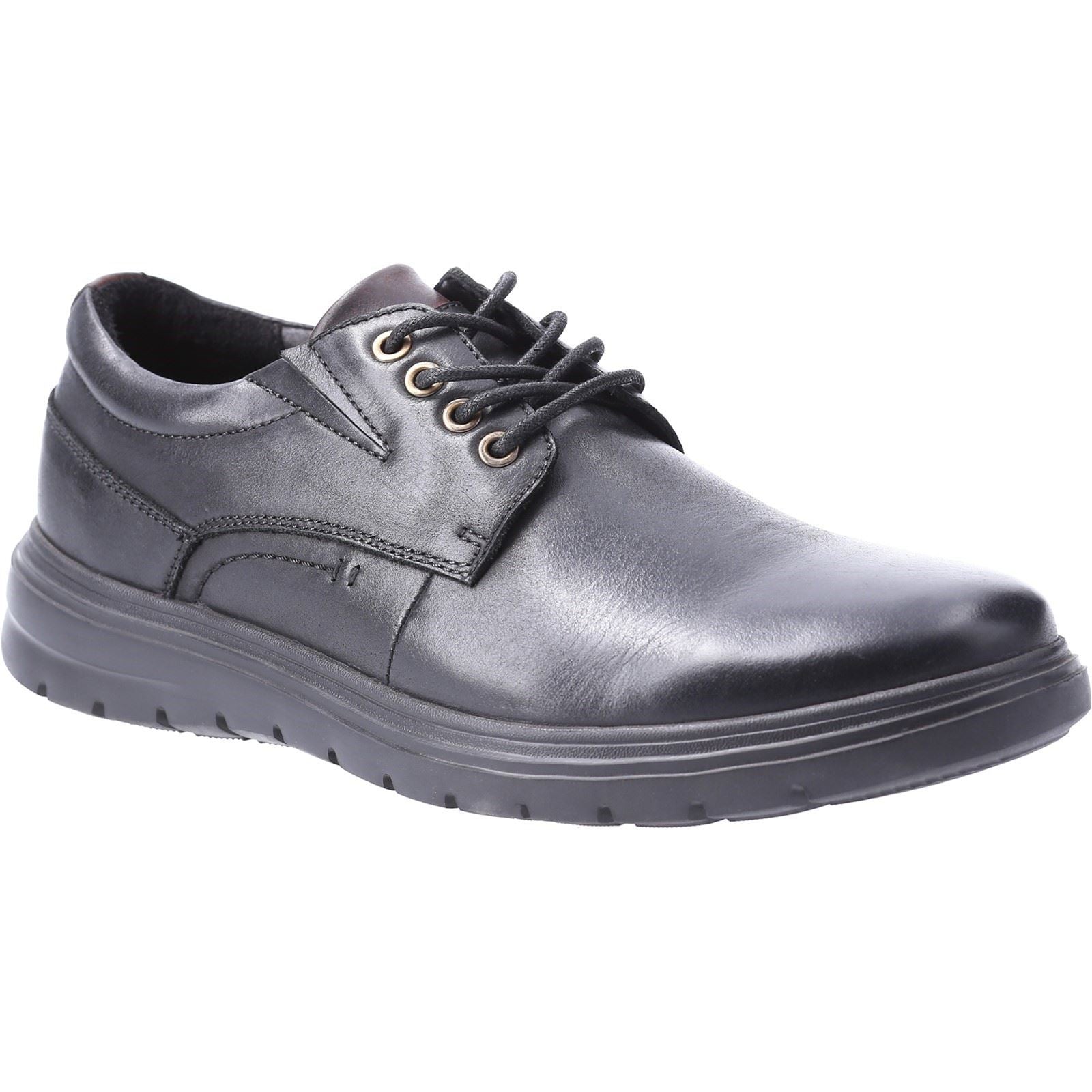 Hush Puppies Triton Scarpe Stringate In Pelle Da Uomo Nere