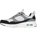 Skechers Skech-Air Court - Yatton Sneakers Da Uomo In Pelle Grigia/Multicolore