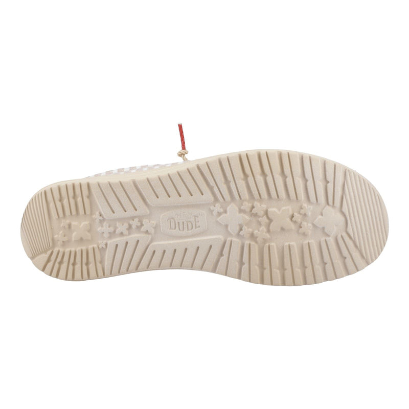 HEYDUDE Wally Resort Scarpe Mocassino Rosse Multi/Chili In Misto Poliestere Da Uomo