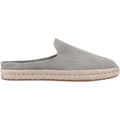 TOMS Santiago Mule Pantofole Grigie In Pelle Da Uomo Con Vetiver