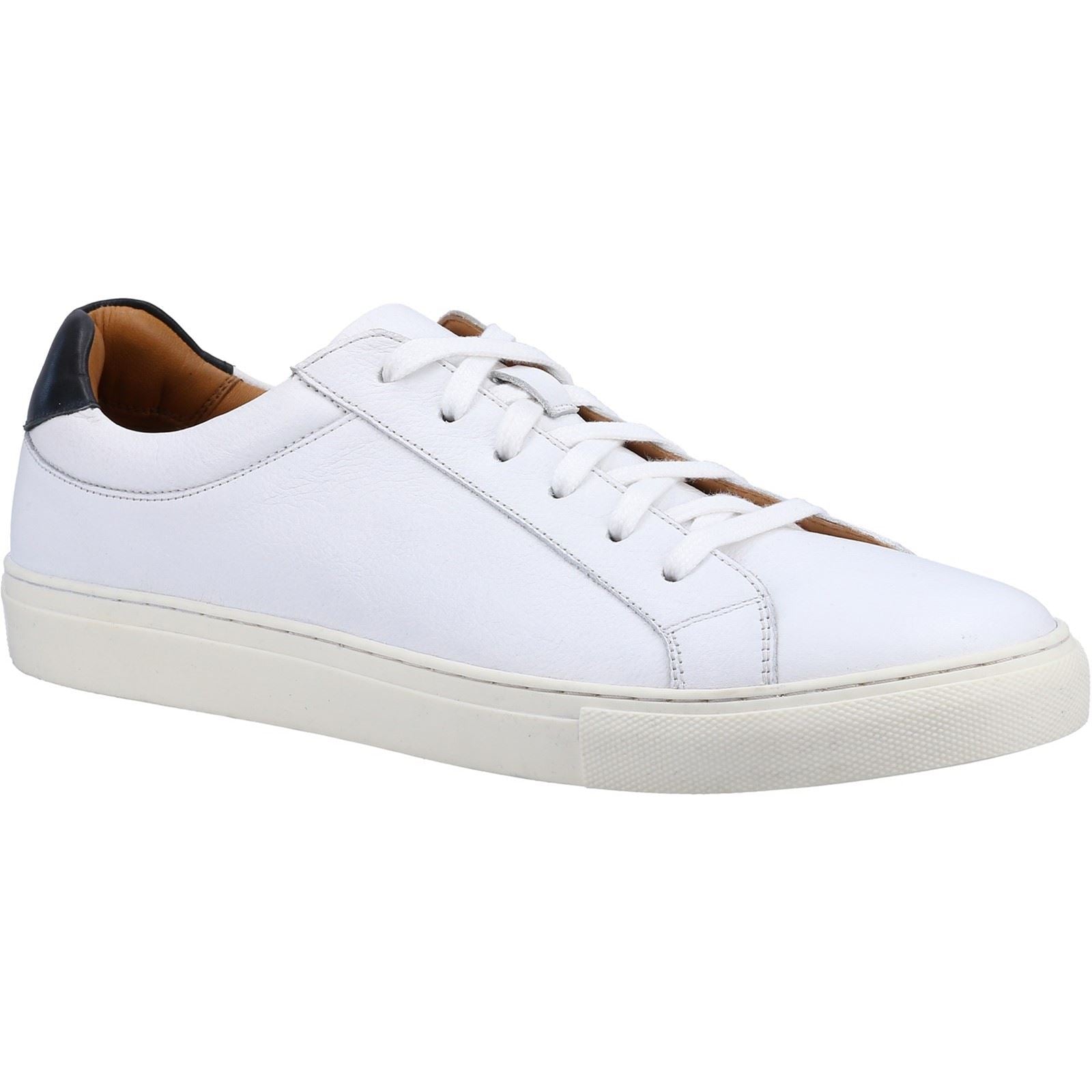 Hush Puppies Colton Sneakers Bianche Da Uomo In Pelle