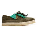 Pompeii Weaver Scarpe In Camoscio Verdi Da Uomo Con Lacci
