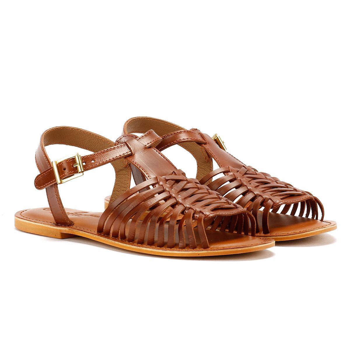 Tower London Hurache Sandali Da Donna In Pelle Marrone