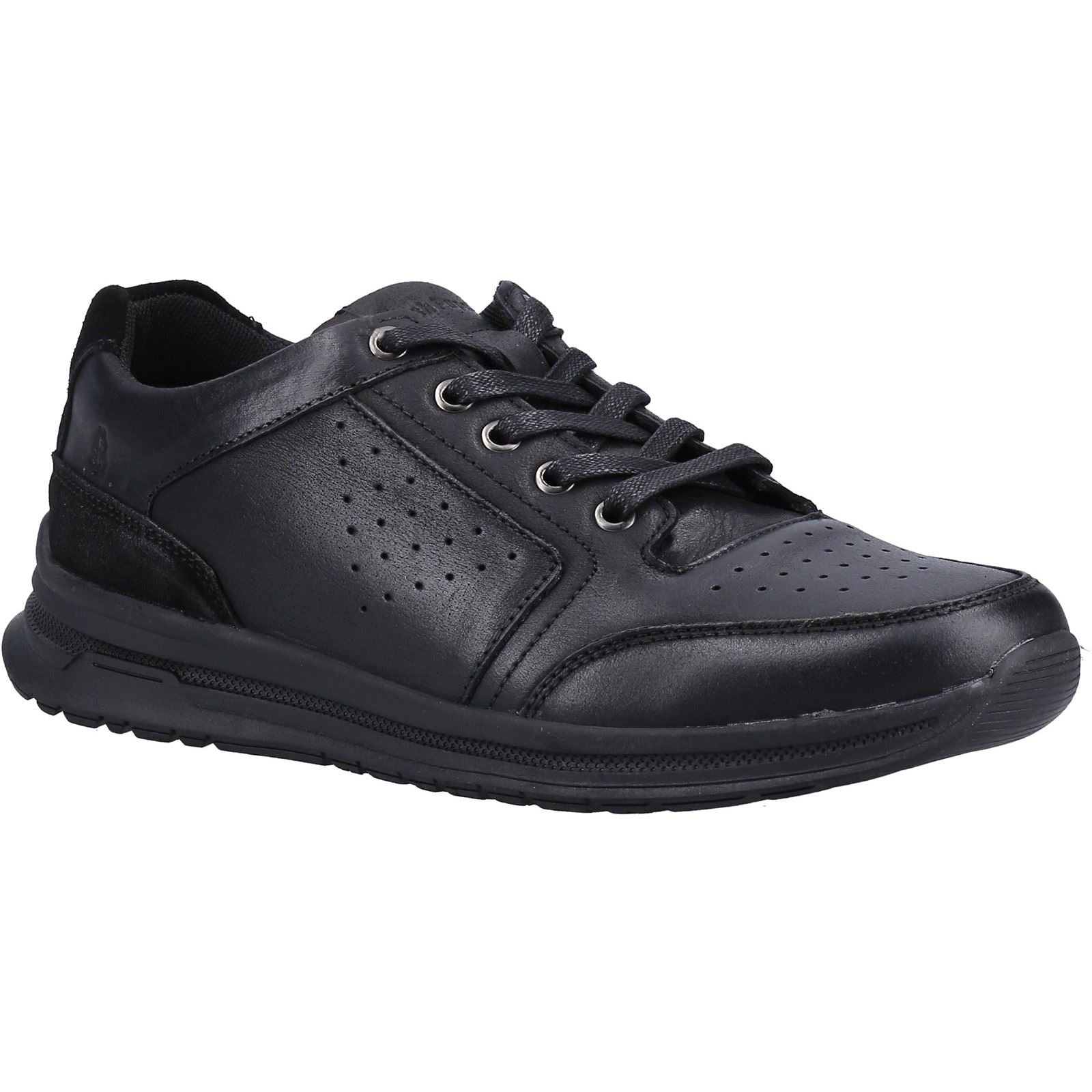 Hush Puppies Joseph Scarpe Stringate Nere Da Uomo In Pelle.