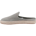 TOMS Santiago Mule Pantofole Grigie In Pelle Da Uomo Con Vetiver