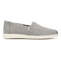 TOMS Alpargata Plus Heritage Scarpe In Tela Grigia Da Donna Con Zeppa.
