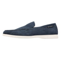 Ben Sherman Amarillo Scarpe Da Uomo Mocassino Blu In Camoscio