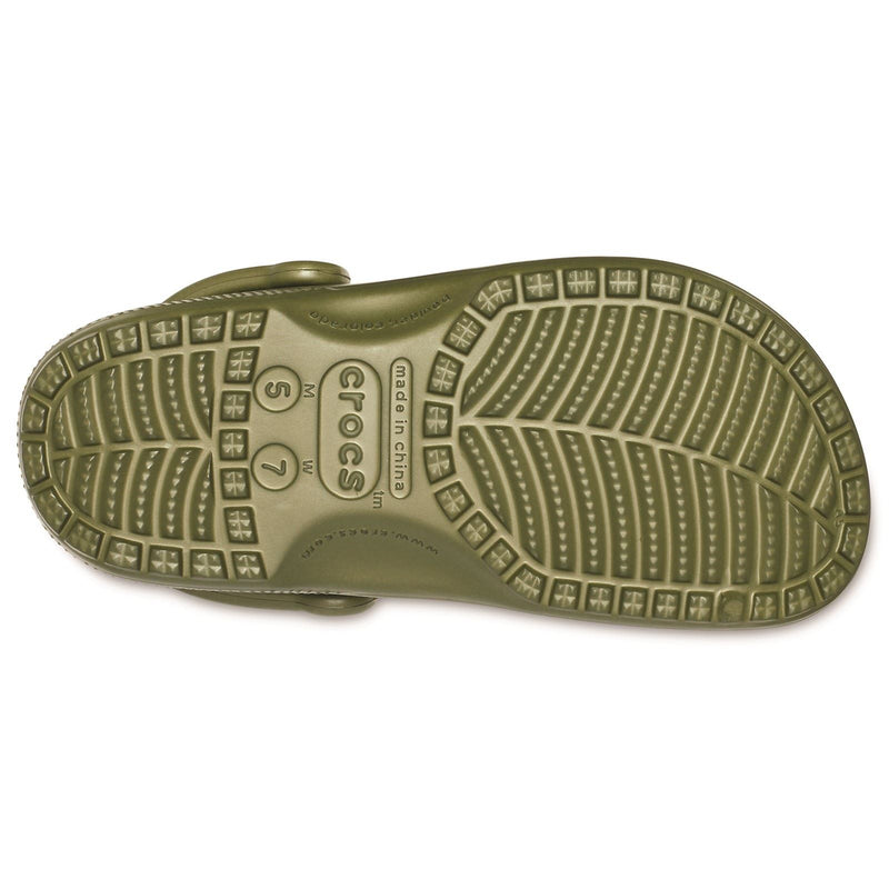 Crocs Classic Croslite Rubber Slides Military Green