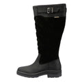 Barbour Oak Tall Stivali Da Donna In Pelle Scamosciata Neri
