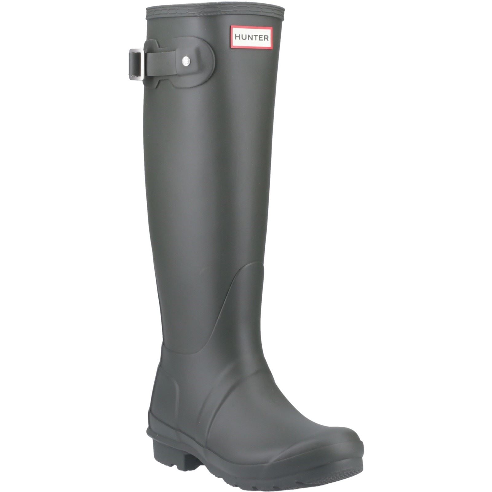 Hunter Original Tall Stivali Di Gomma Da Donna Color Verde Oliva Scuro
