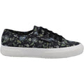 Superga 2750 Floral Print Sneakers Da Donna In Cotone Grigio Scuro/Stampa Floreale