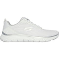 Skechers Flex Appeal 5.0 Uptake Calzature Da Ginnastica Bianche/Argento Da Donna