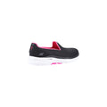Skechers Go Walk 6 Sneakers Da Donna Nere/Rosa Fluo In Poliestere