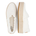 TOMS Valencia Scarpe Espadrillas Bianche Da Donna In Tela