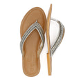 Tower London Metallic Bead Thong Sandali Argento Da Donna
