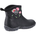 Muck Boots Muckster II Ankle Stivali Di Gomma Neri/Con Rose Wellington
