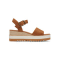 TOMS Diana Zeppa In Pelle Per Donna Color Cuoio