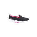 Skechers Go Walk 6 Sneakers Da Donna Nere/Rosa Fluo In Poliestere