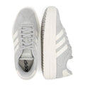 Adidas VL Court Bold Scarpe Da Ginnastica Grigie In Pelle Da Donna