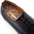Base London Gambino Excel Scarpe Stringate Nere In Pelle Da Uomo