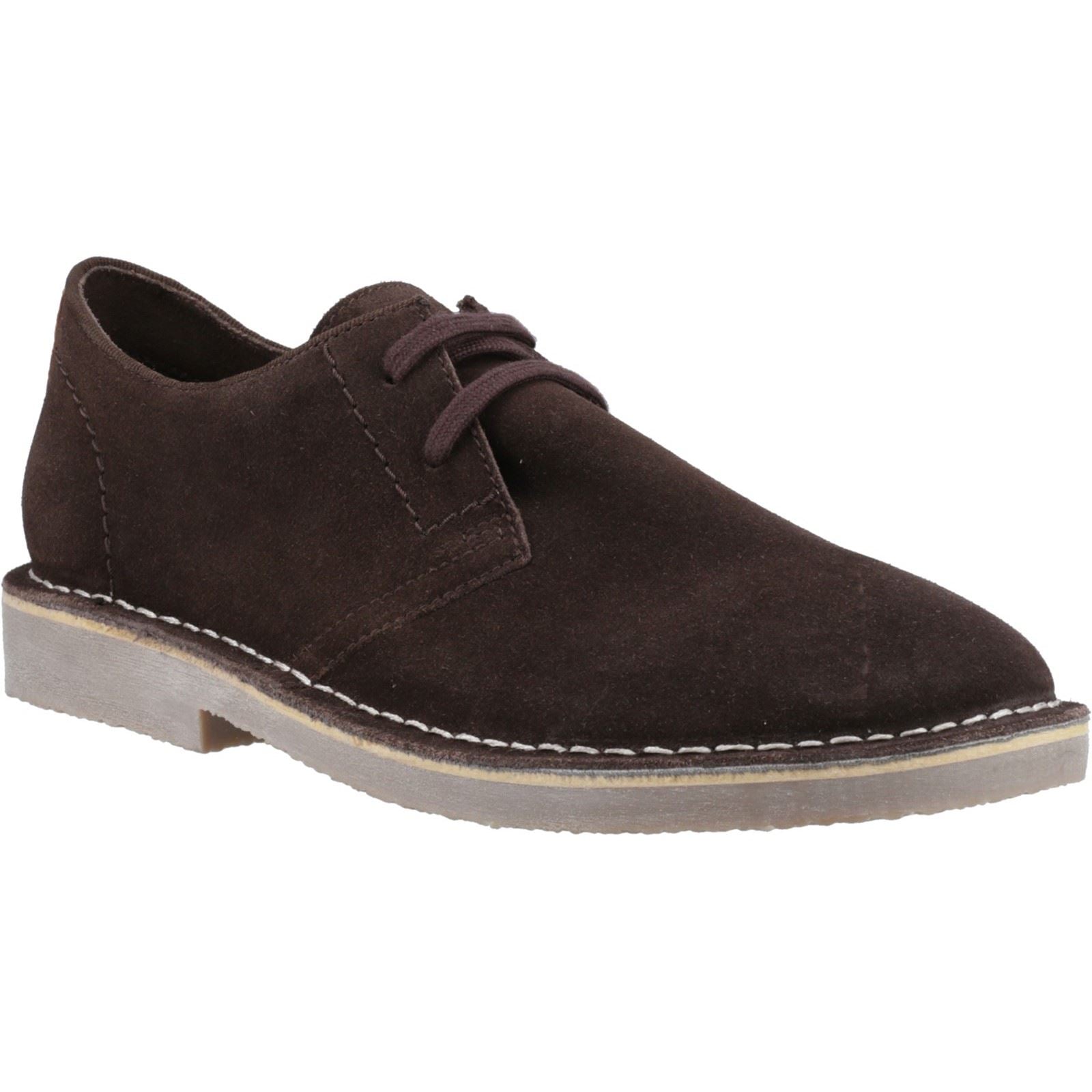 Hush Puppies Scout Scarpe Da Uomo In Camoscio Color Cioccolato Con Lacci