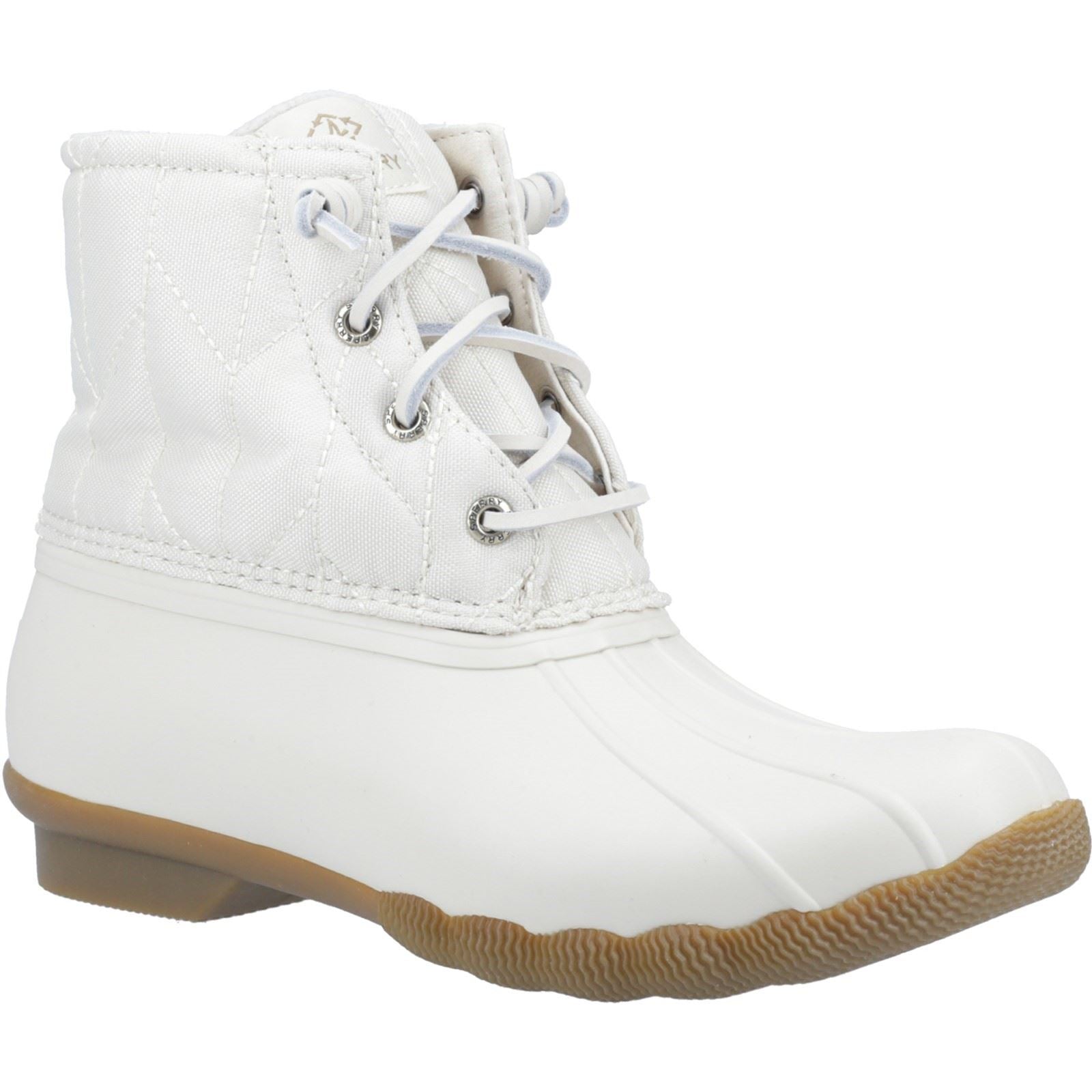 Sperry Saltwater SeaCycled RPET Stivali Da Pioggia Avorio In Sintetico