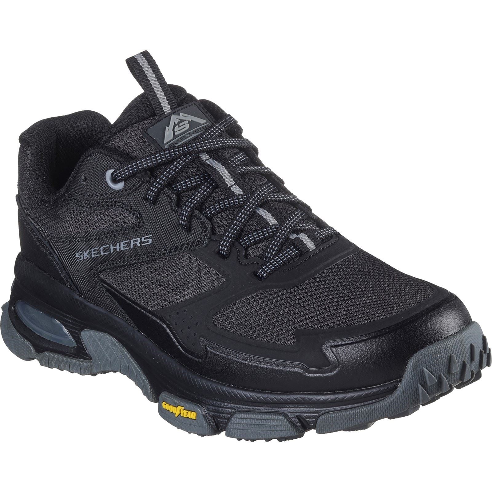 Skechers Skech-Air Sleek Envoy Scarponi Da Trekking Neri In Pelle Da Uomo