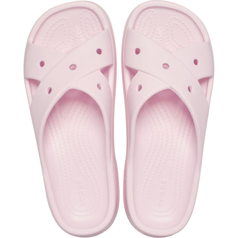 Crocs Classic Cross Strap Sandali Da Donna Rosa In Materiale Termoplastico